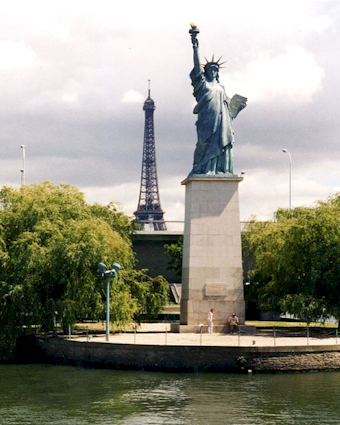 french statue of liberty paris. This second Statue of Liberty